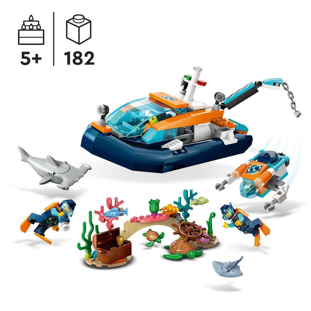 for ages 5+ with 182 LEGO pieces. 