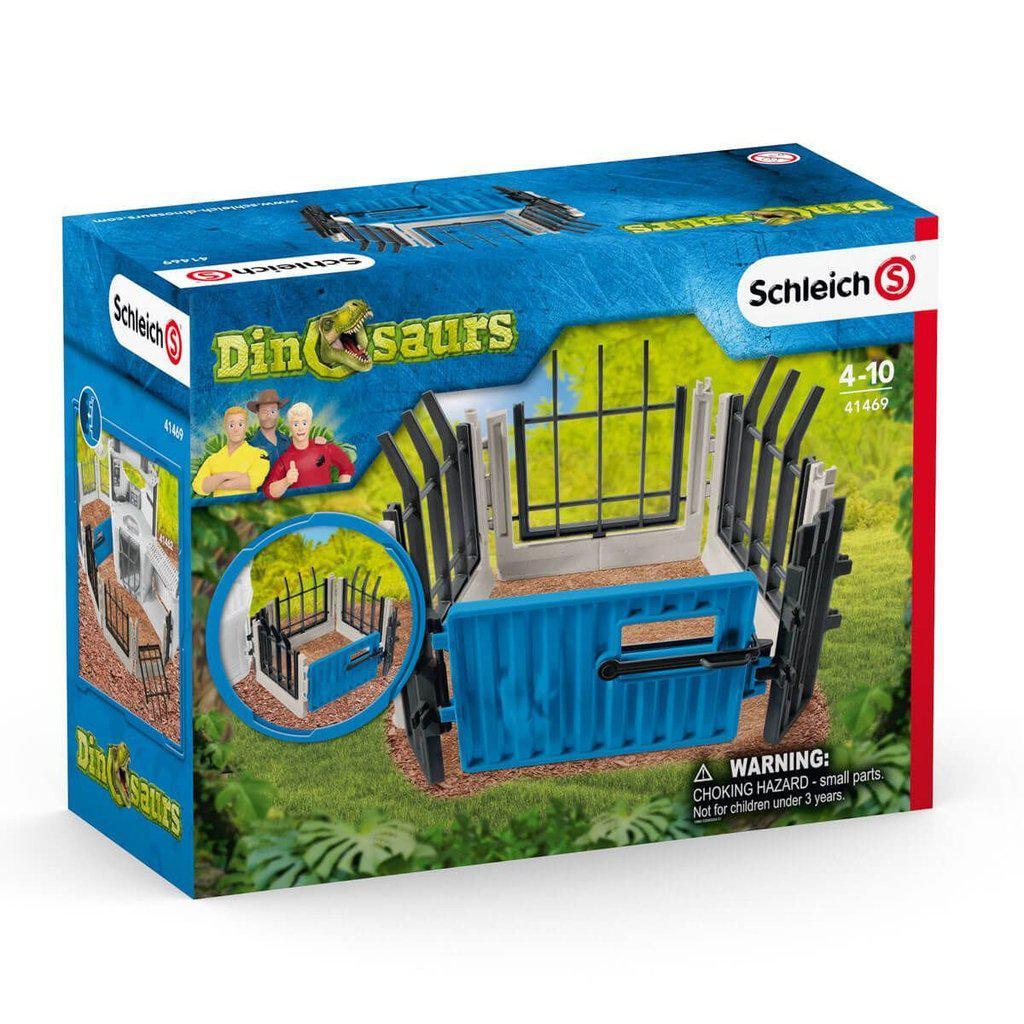 Image of the packaging for the Extend-a-Fence play set. On the front is a picture of all the included pieces.