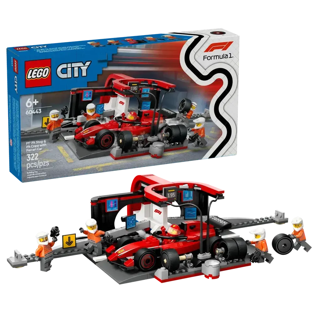 F1 Pit Stop & Pit Crew with Ferrari Car-LEGO-The Red Balloon Toy Store