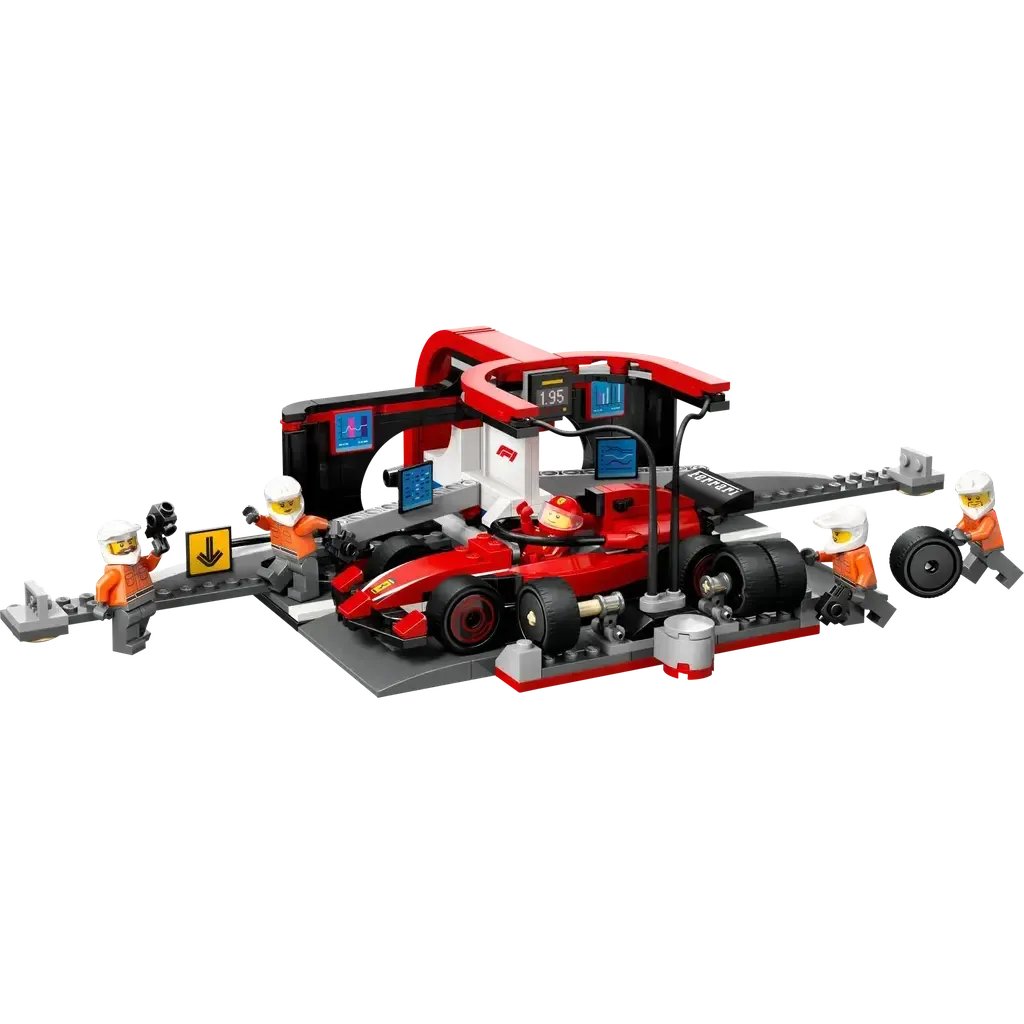 F1 Pit Stop & Pit Crew with Ferrari Car-LEGO-The Red Balloon Toy Store