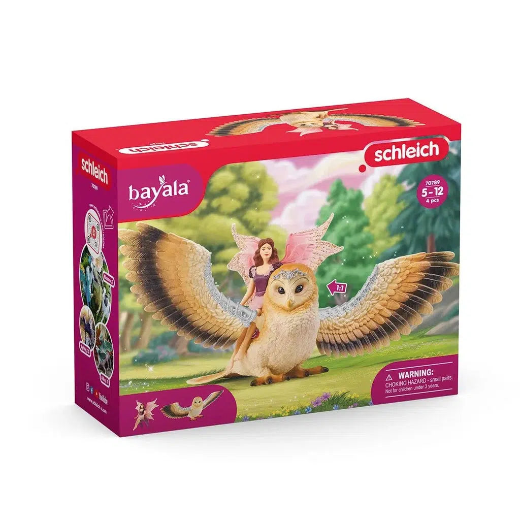 Image of the Fairy in Flight on Glam Owl figurine set. On the front is a picture of both figurines included in the set.