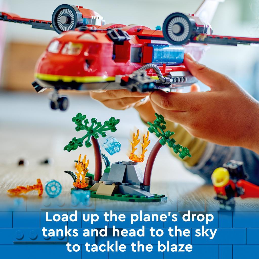 Load up the plane's drop tanks and head to the sky to tackle the blaze.