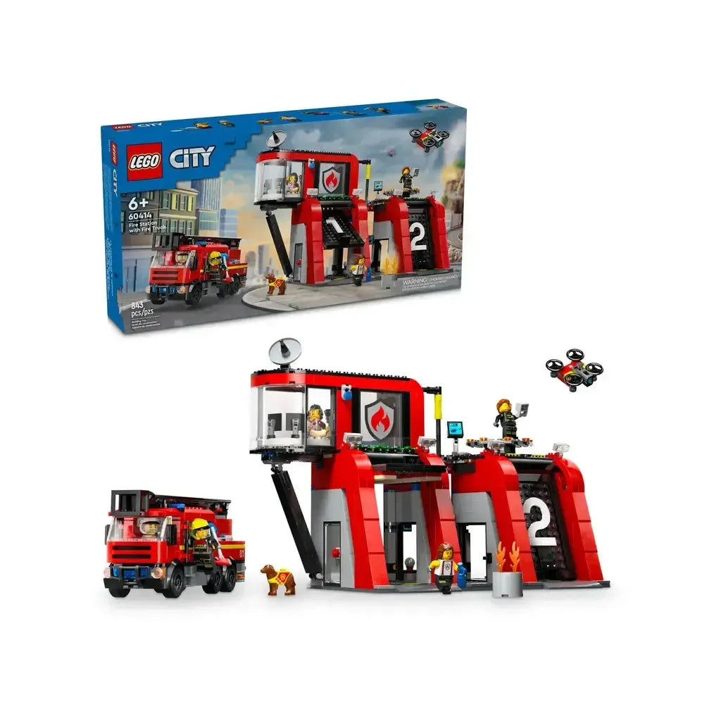 Fire Station with Fire Truck-LEGO-The Red Balloon Toy Store