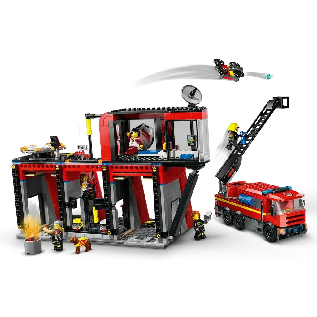 Fire Station with Fire Truck-LEGO-The Red Balloon Toy Store