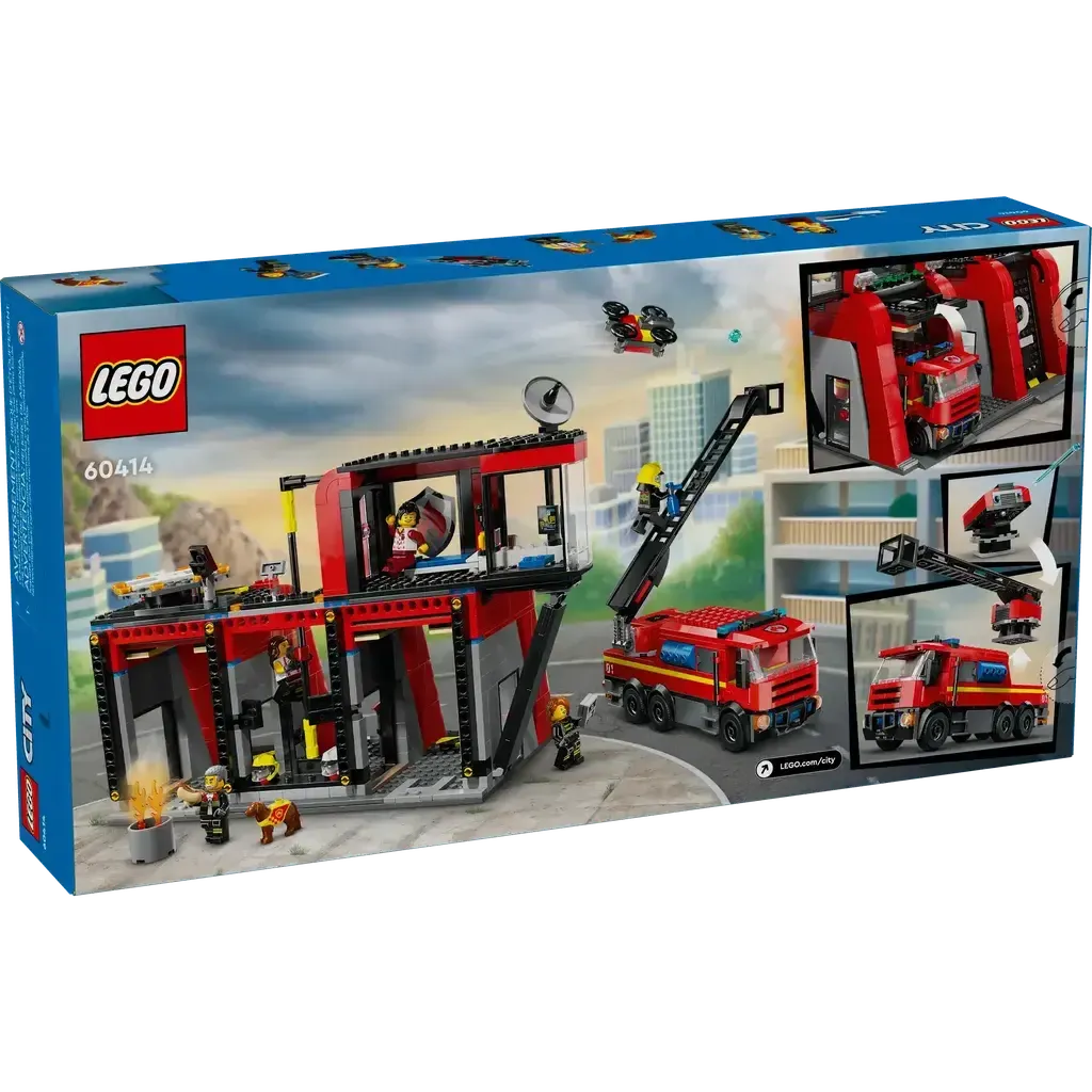 Fire Station with Fire Truck-LEGO-The Red Balloon Toy Store