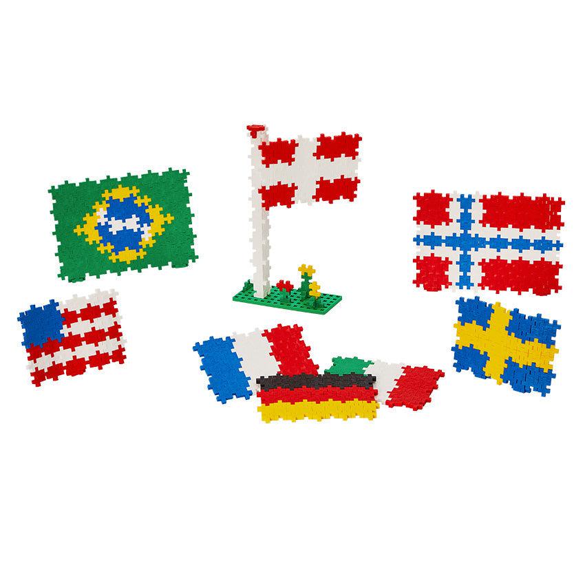 Flags of the World-Learn to Build-Plus-Plus-The Red Balloon Toy Store