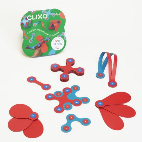 the Clixo mini shows small magnet parts to build with for fun
