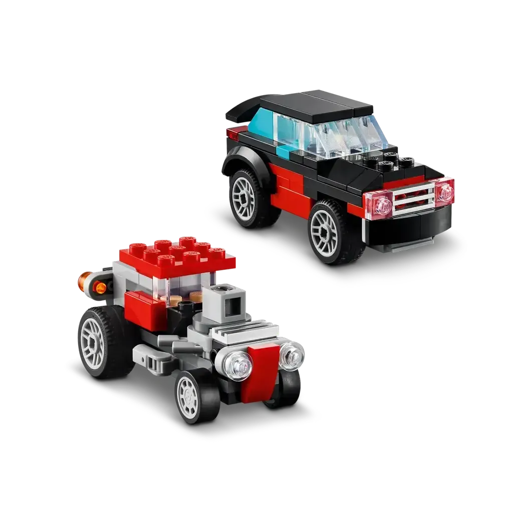 Flatbed Truck with Helicopter-LEGO-The Red Balloon Toy Store