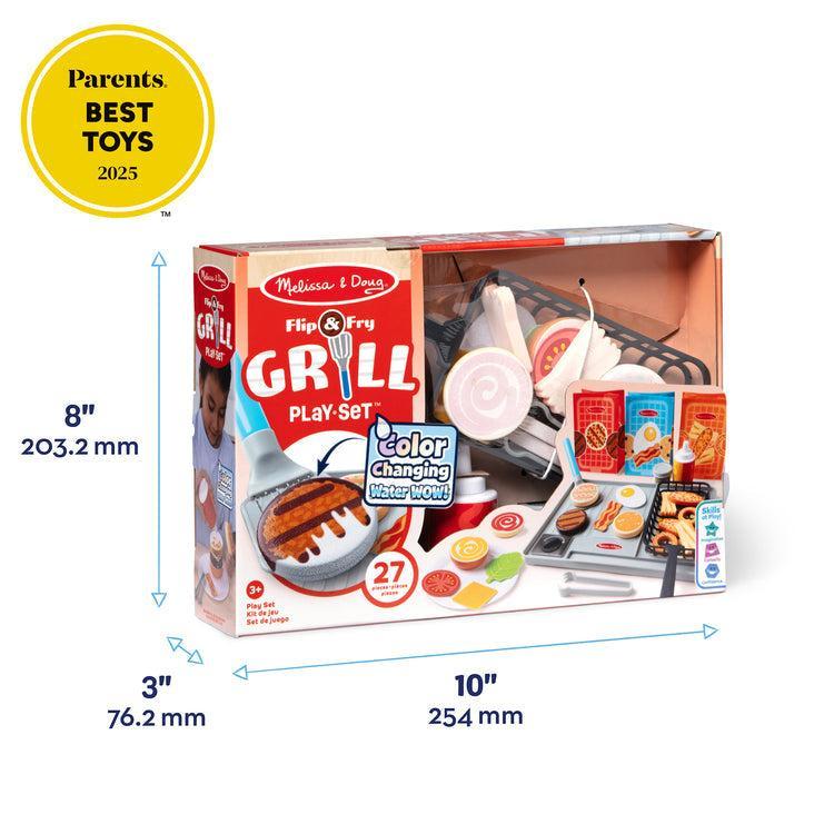 Flip & Serve & Fry Grill Play Set-Melissa & Doug-The Red Balloon Toy Store