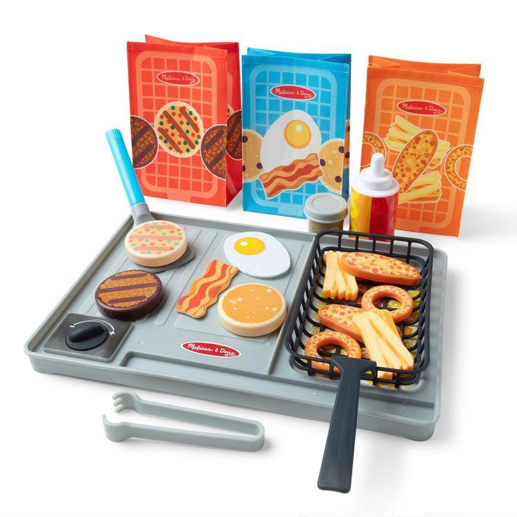 Flip & Serve & Fry Grill Play Set-Melissa & Doug-The Red Balloon Toy Store