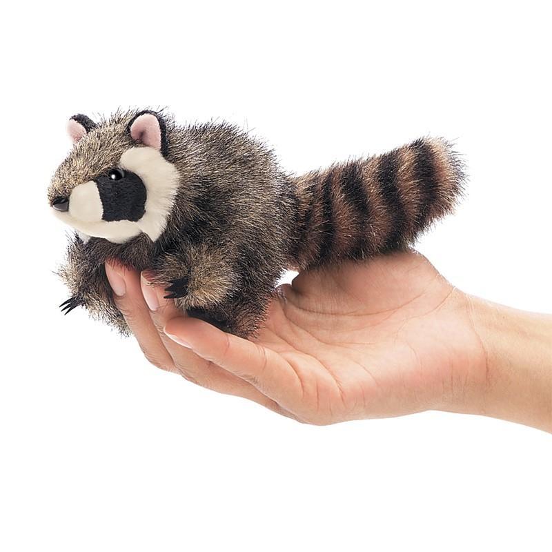 Folkmanis Mini Raccoon Puppet-Folkmanis Inc.-The Red Balloon Toy Store