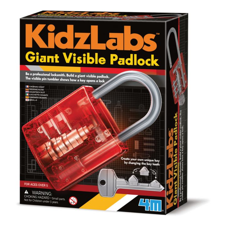 Giant Visible Padlock-4M-The Red Balloon Toy Store