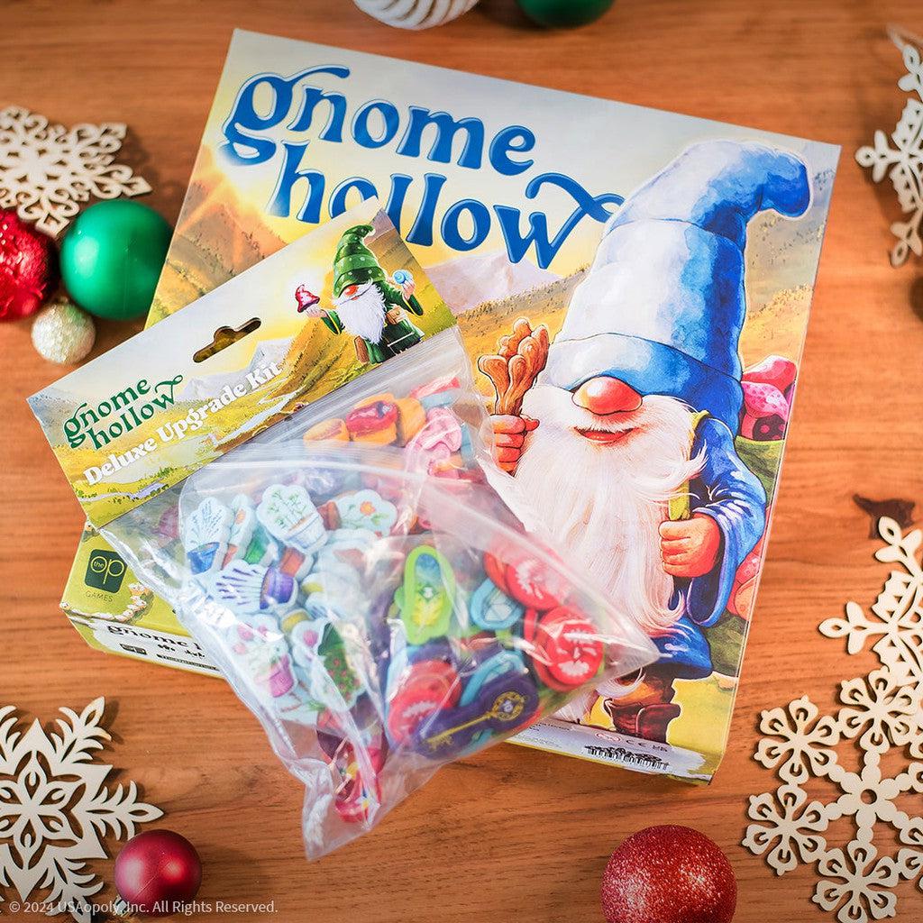 USAopoly The OP Games | Gnome Hollow Deluxe Upgrade | Board Game |Tile Laying & Worker Placement Strategy Game | Ages 12+ | 2-4 Players | English USAopoly The OP Games | Gnome Hollow Deluxe Upgrade | Board Game |Tile Laying & Worker Placement Strategy Game | Ages 12+ | 2-4 Players | English