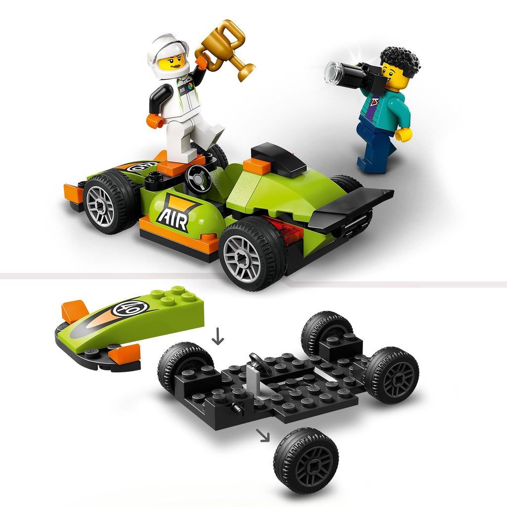 learn to build with the easy to put together LEGO race car