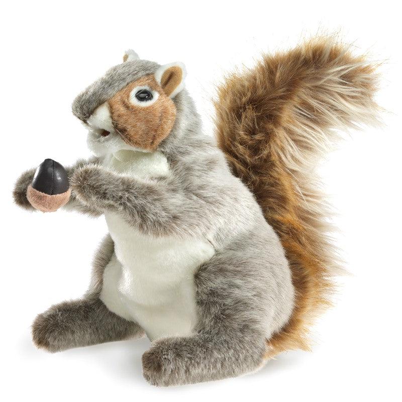 Grey Squirrel Puppet-Folkmanis-The Red Balloon Toy Store