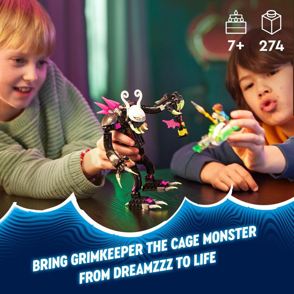 bring grimkeeper the cage monster from Dreamzzz to life. for ages 7+ with 274 LEGO pieces. 