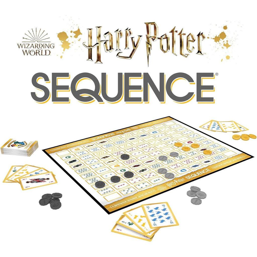 this image shows the board and teh coins used in sequence, snape is on a card