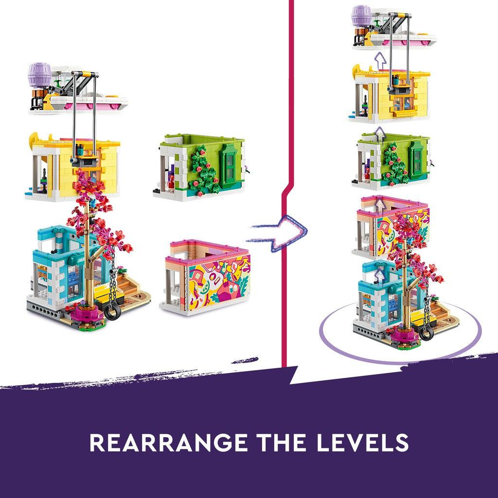 Rearrange the levels of the buildings for more fun and creativity