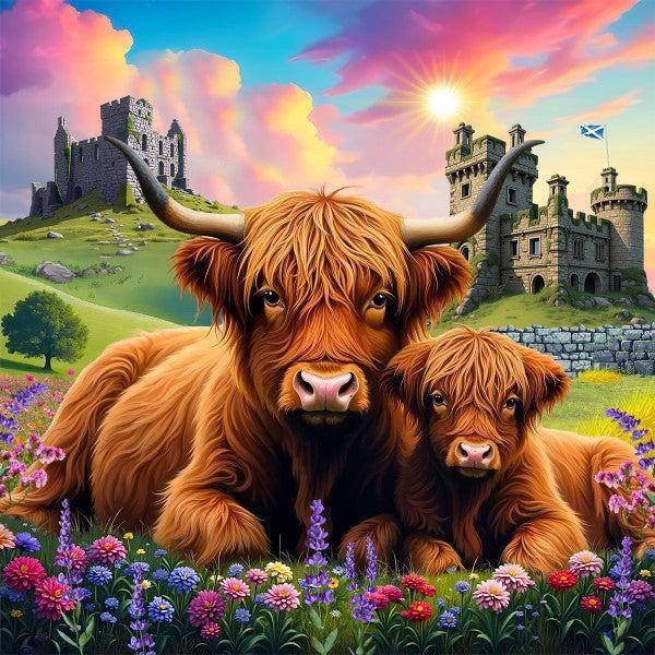 Highland Cows-Springbok puzzles-The Red Balloon Toy Store