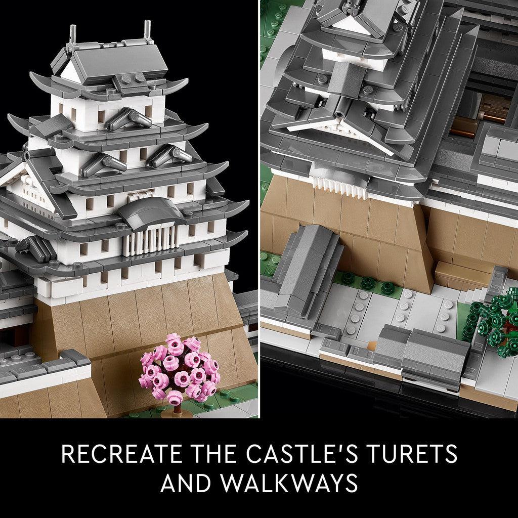 recreate the castle's turets and walkways