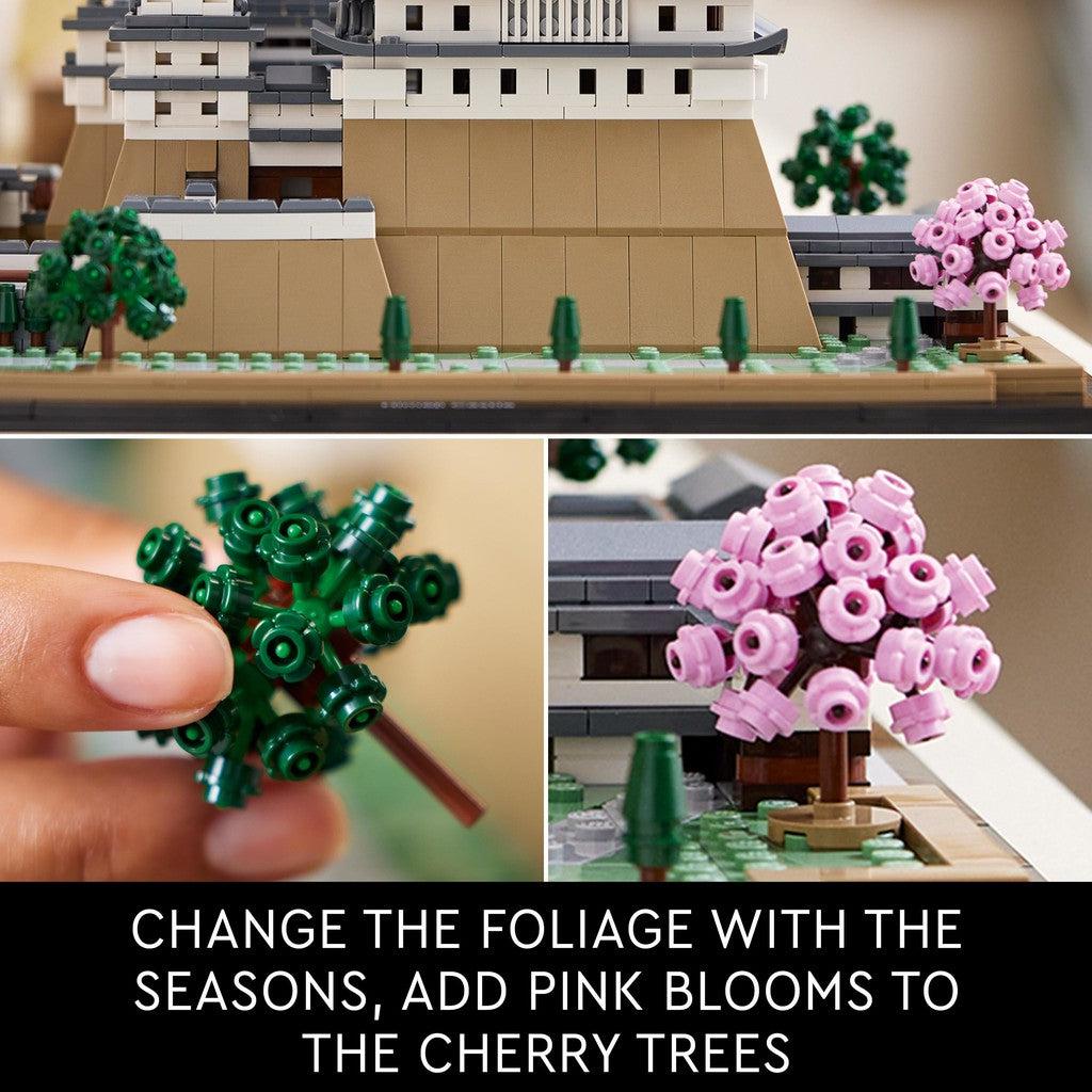 change the foliage with the seasons. add pink blooms to the cherry trees. 
