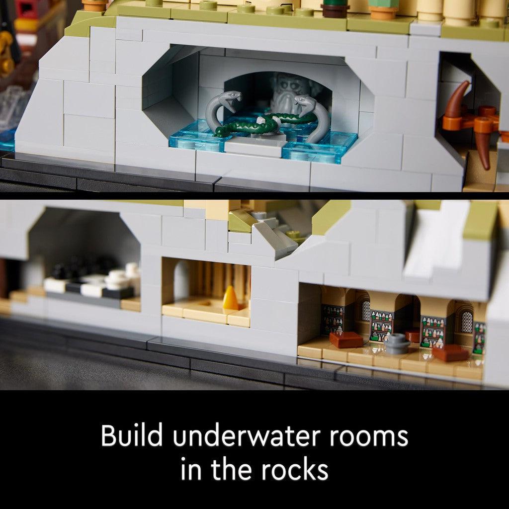 build underwater rooms in the docks. 