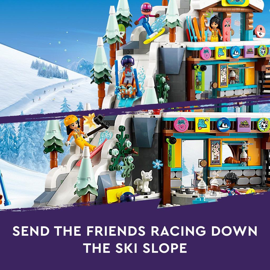 send the friends racing down the ski slope