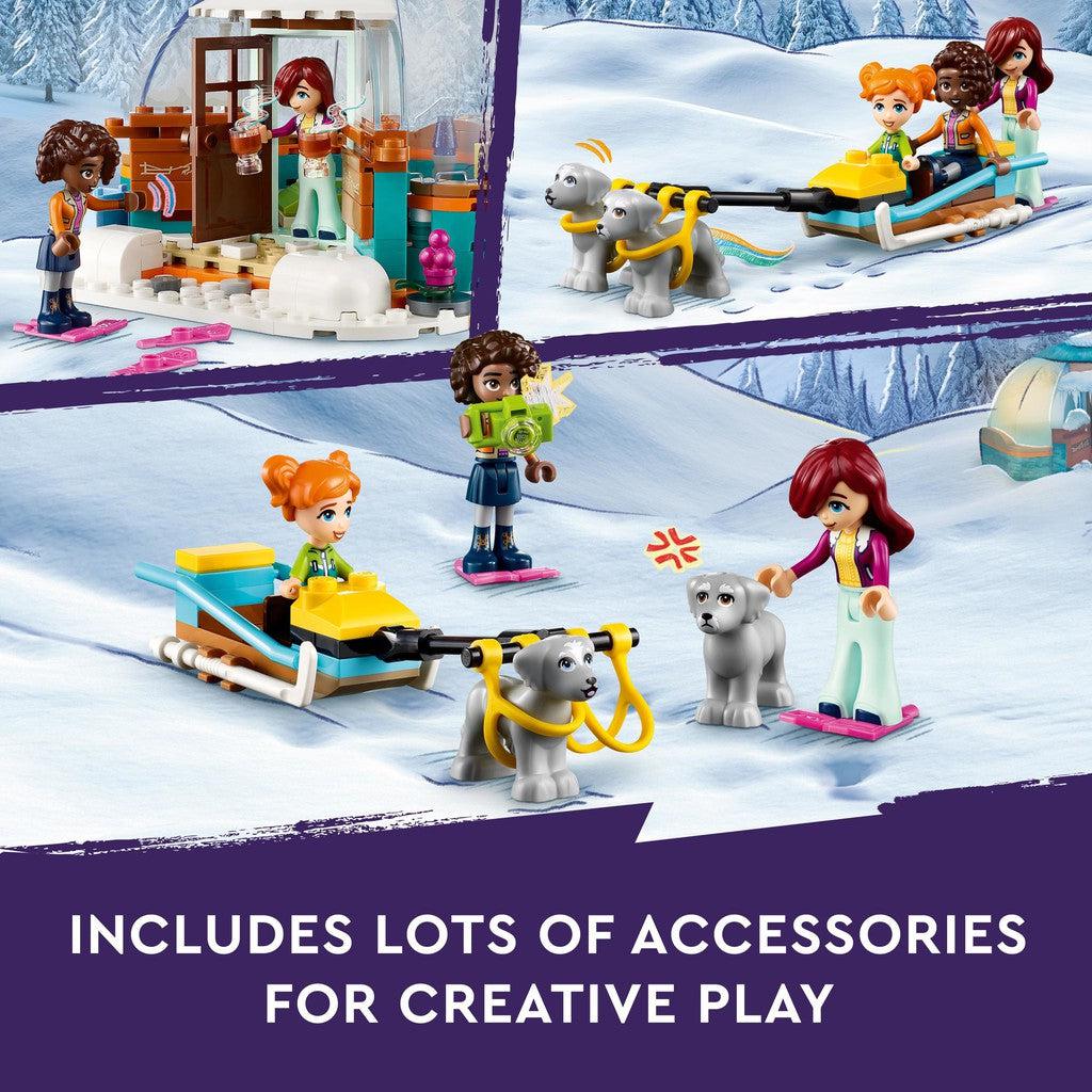 includes lots of accessories for creative play