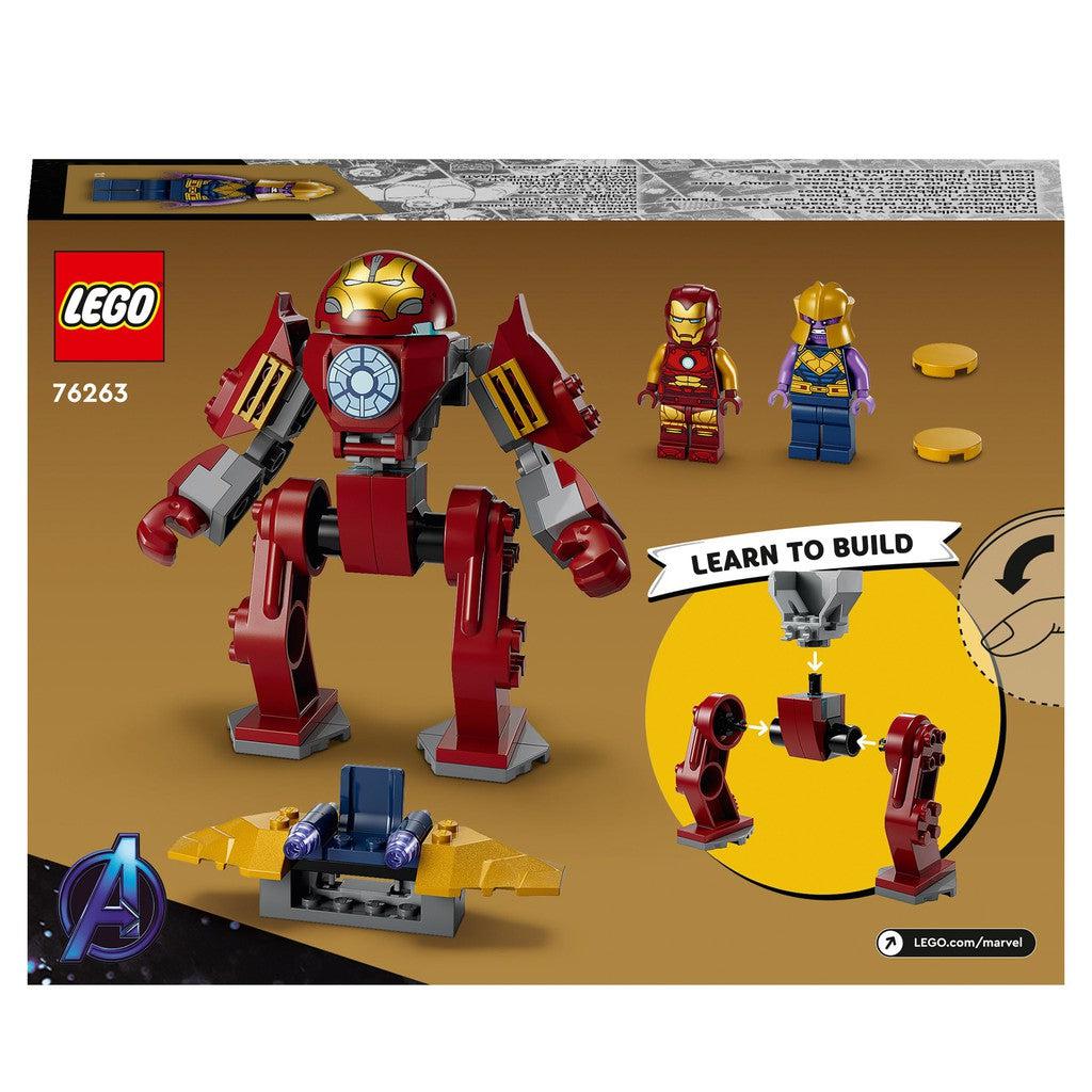 learn to build by building the Iron Man Hulkbuster with LEGO. perfect for children.