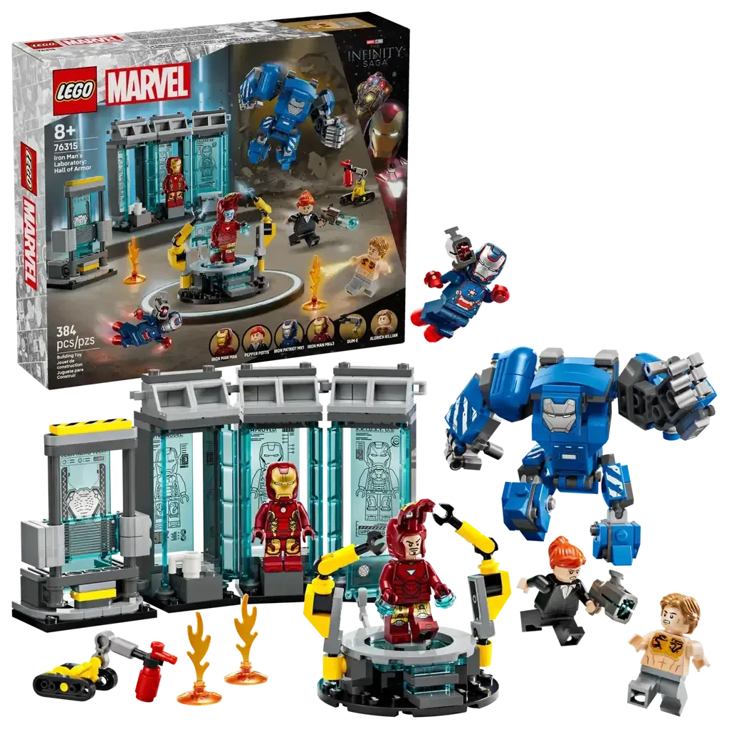 Iron Man's Laboratory: Hall of Armor-LEGO-The Red Balloon Toy Store