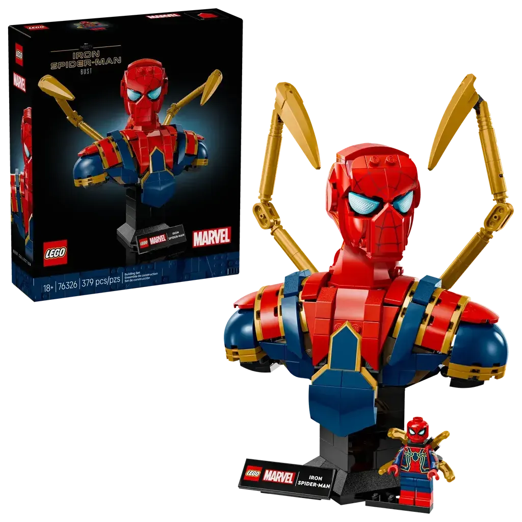 Iron Spider-Man Bust-LEGO-The Red Balloon Toy Store