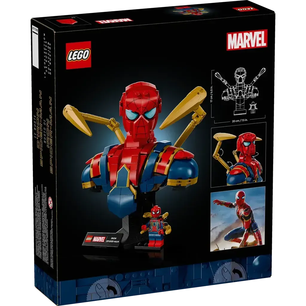 Iron Spider-Man Bust-LEGO-The Red Balloon Toy Store