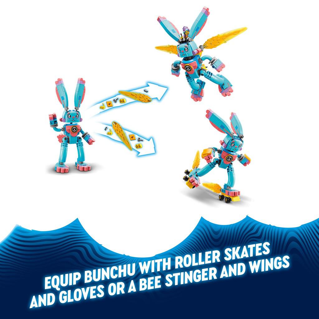 equip bunchu with roller skates and gloves or a bee stinger and wings