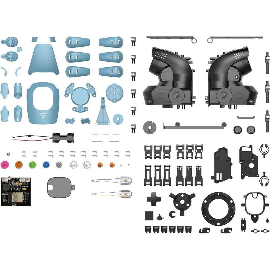 this image shows the the robot needs to be assembled, there are pieces to screw together and build your own robot