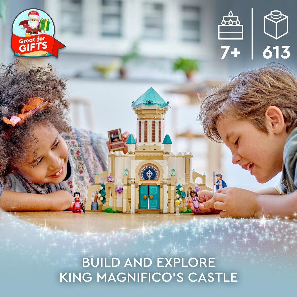 for ages 7+ with 613 LEGO pices inside to build with. Build and explore king magnifico's castle
