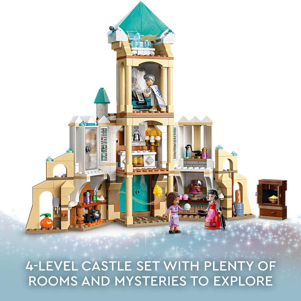 4-Level castle set with plenty of rooms and mysteries to explore. 