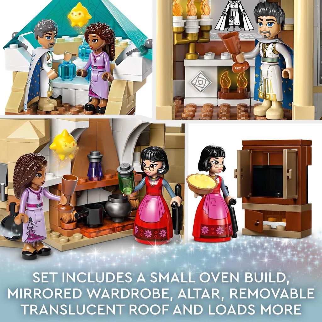 set includes a small oven build mirrored wardrobe, altar, removable translucent roof and loads more. 