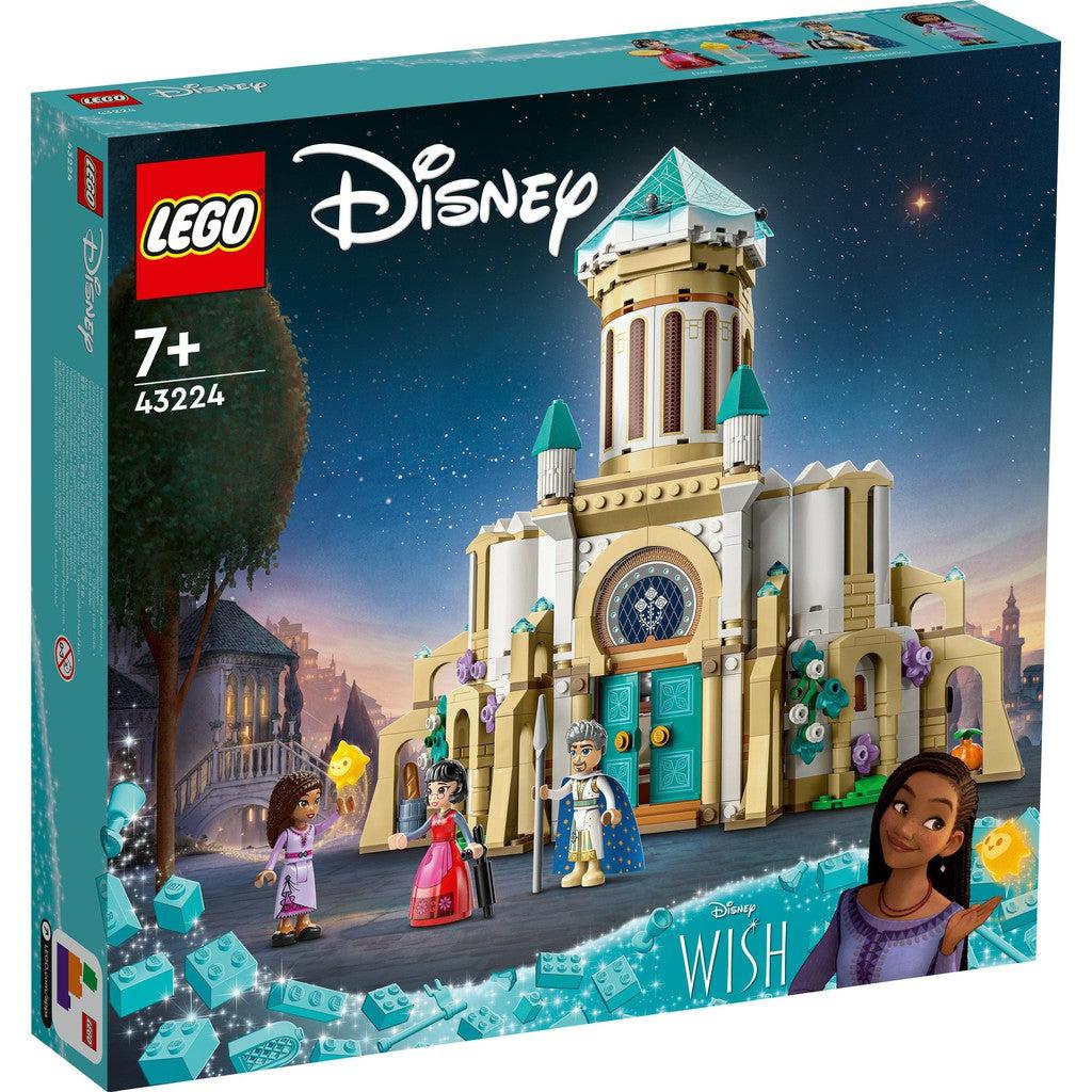image shows the box for the Disney Wish Castle of Kind Magnificos with other characters standing outside the castle.