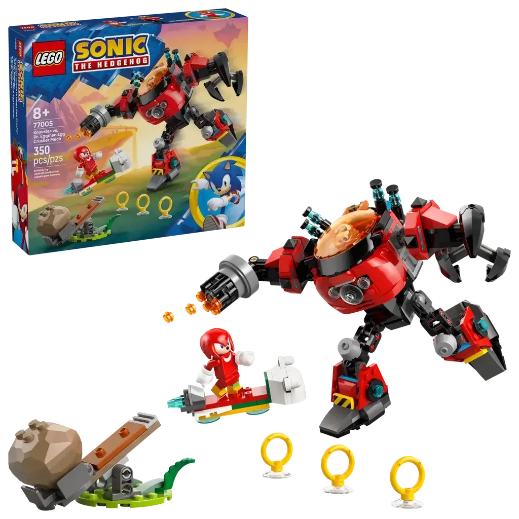 Knuckles vs. Dr. Eggman Egg Crusher Mech-LEGO-The Red Balloon Toy Store