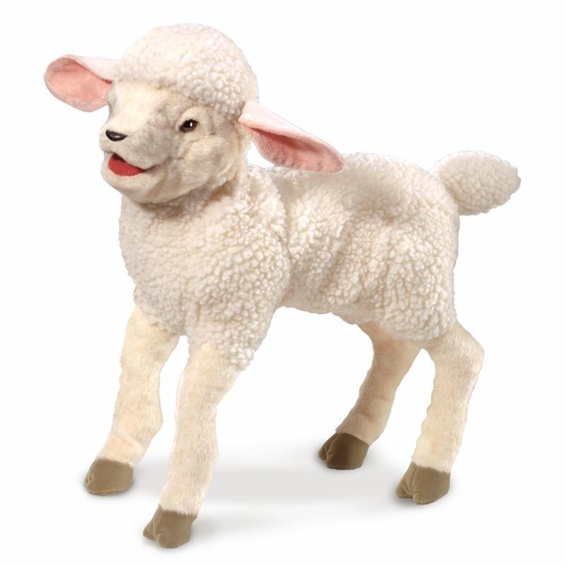 Lambkin Puppy Puppet-Folkmanis Inc.-The Red Balloon Toy Store