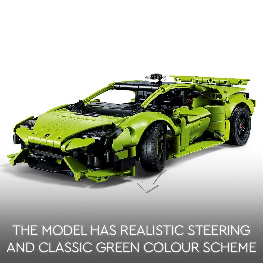 the model has realistic steerins and classic green colour scheme