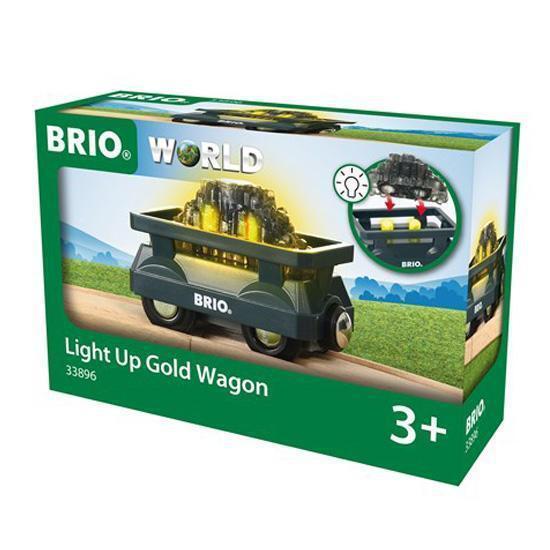 Light Up Gold Wagon-Brio-The Red Balloon Toy Store