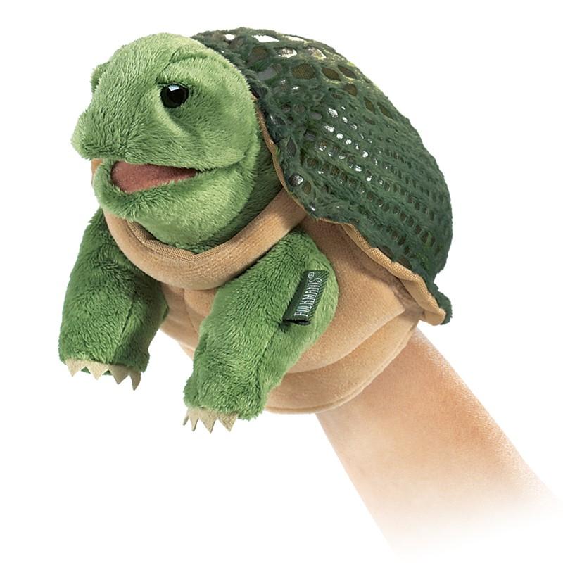 Little Turtle Puppet-Folkmanis Inc.-The Red Balloon Toy Store