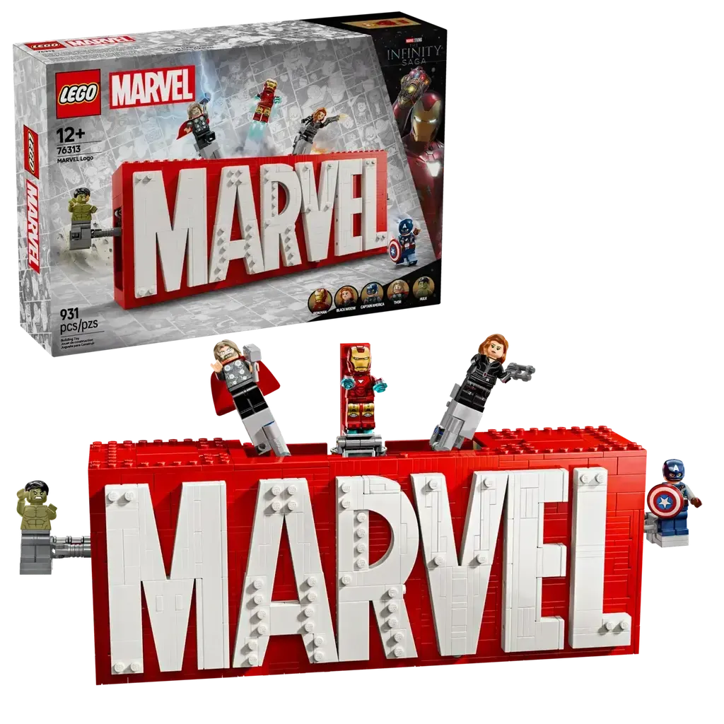 MARVEL Logo & Minifigures-LEGO-The Red Balloon Toy Store