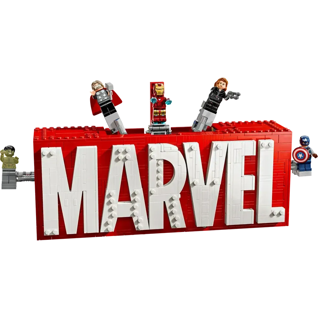 MARVEL Logo & Minifigures-LEGO-The Red Balloon Toy Store