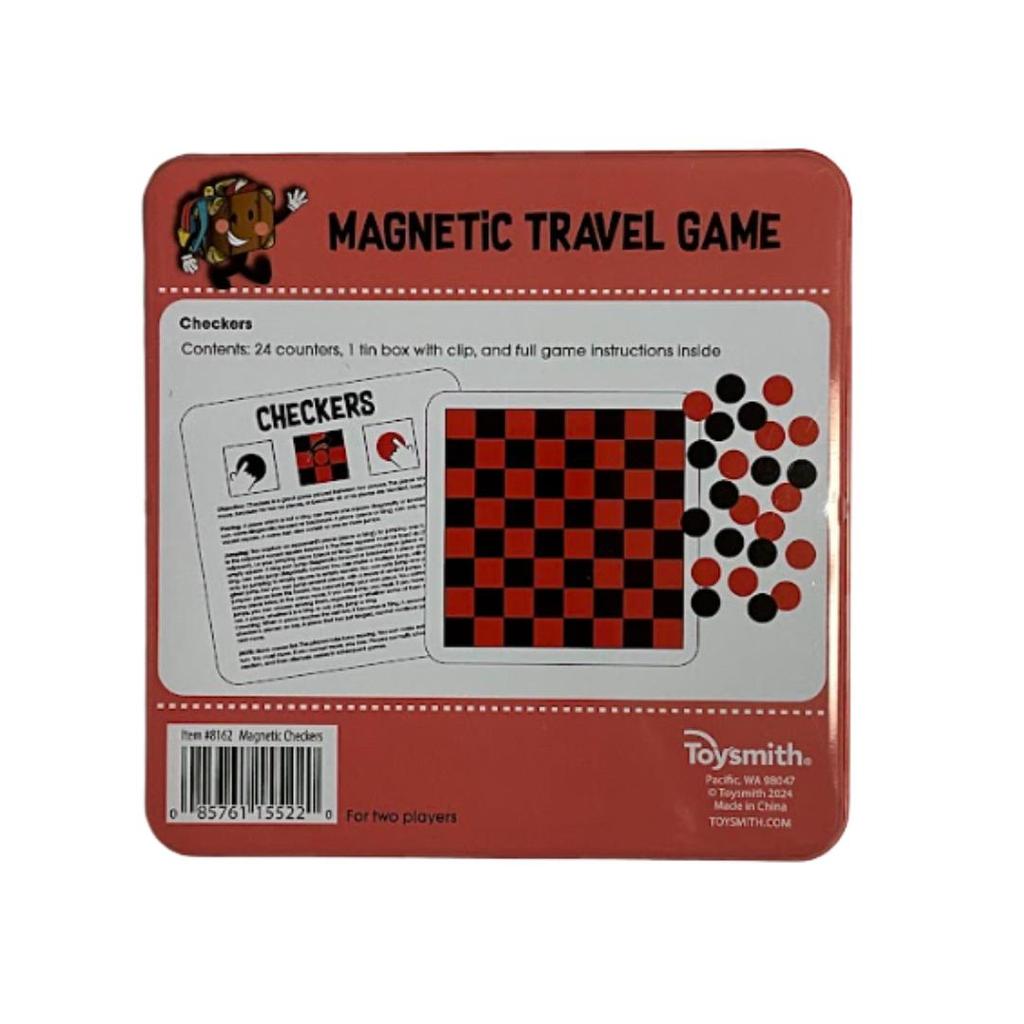 Checkers Magnetic Travel Game-Toysmith-The Red Balloon Toy Store