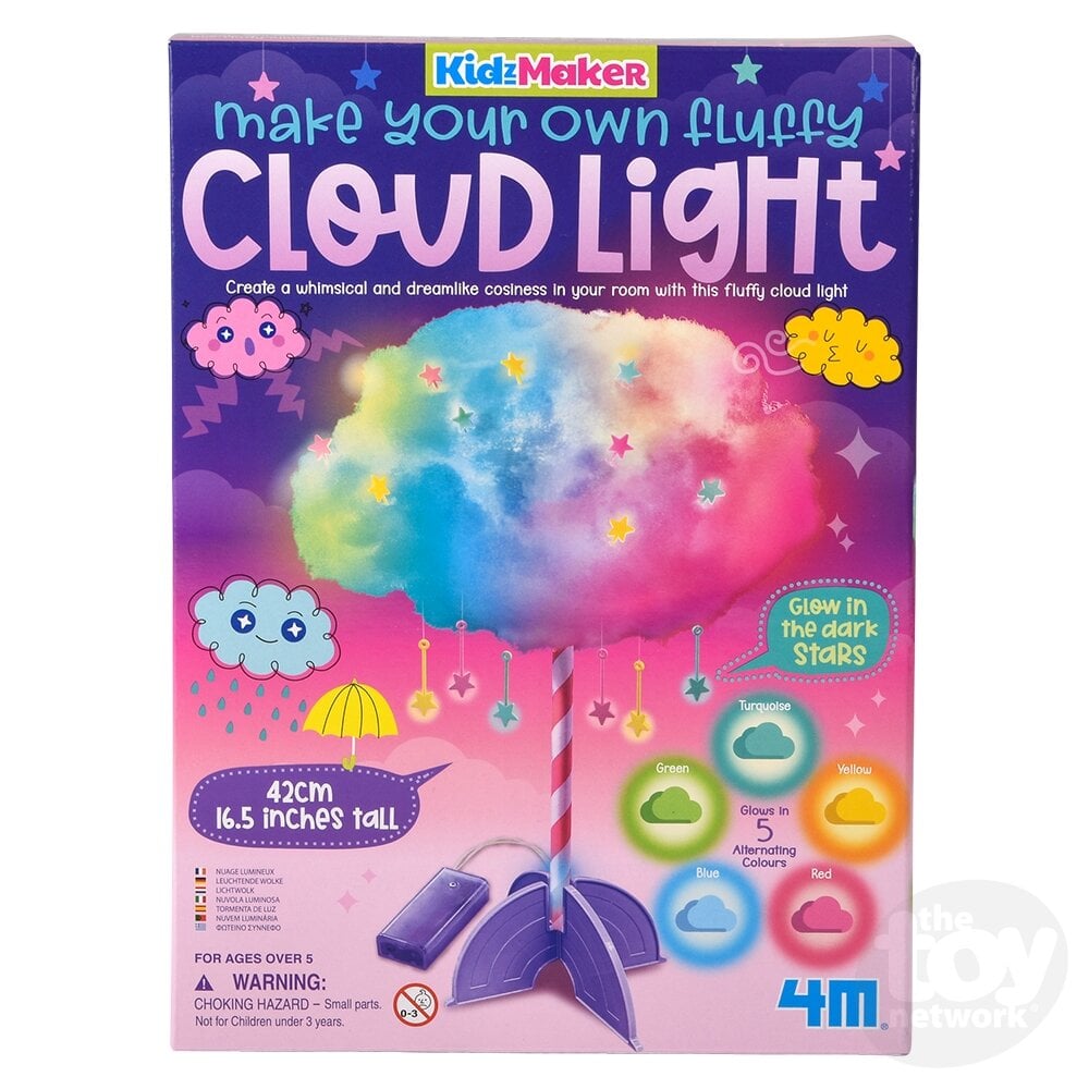 Make Your Own Fluffy Cloud Light Kidzmaker-The Toy Network-The Red Balloon Toy Store