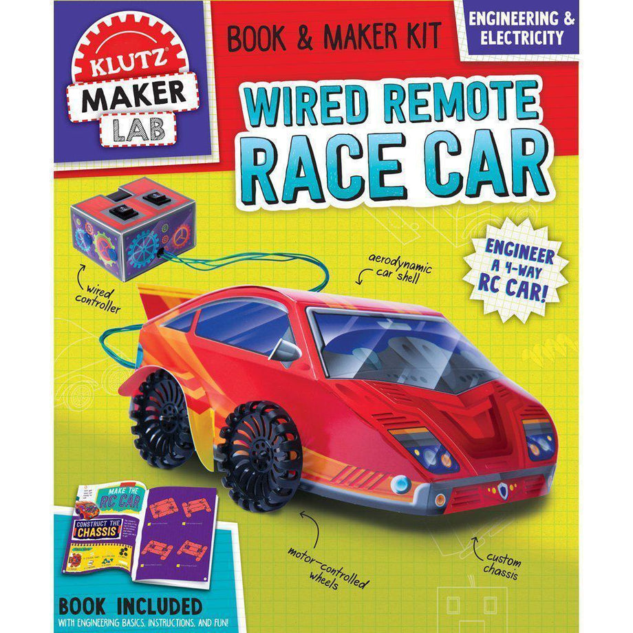 Maker Lab - Wired Remote Race Car - KLUTZ – The Red Balloon Toy Store