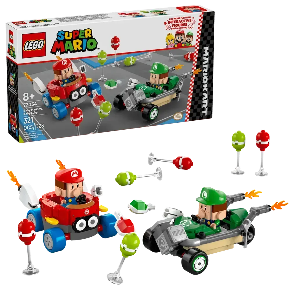 Mario Kart - Baby Mario vs. Baby Luigi-LEGO-The Red Balloon Toy Store