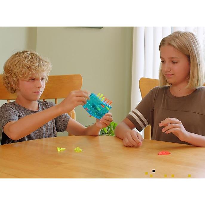 Scene of two older kids playing calmly with the game.